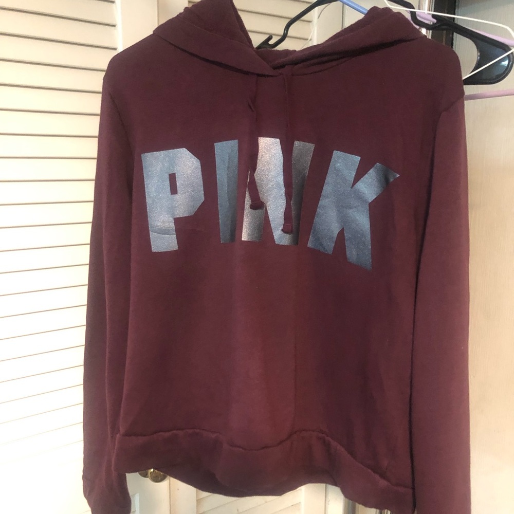 Burgundy Pink Fleece Pullover